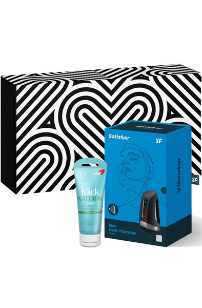 Satisfyer Men Heat Vibration + RFSU Klick 100ml Paketerbjudande |  | Intimast