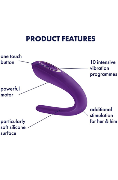 Alternativ bild 1 för Satisfyer Partner Couples Vibrator