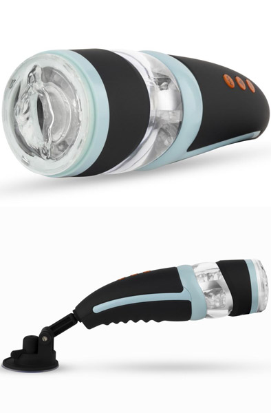 Produktfoto för CP02 - Roterande och Vibrerande Automatisk Masturbator + Adapter