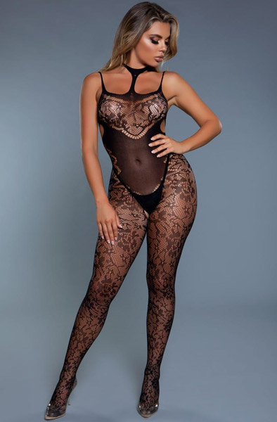 BeWicked Midnight Desire Sexy Catsuit Curvy Queen Size Bodystocking |  | Intimast
