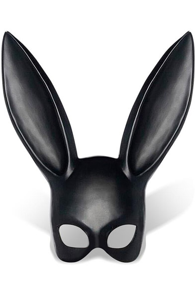 IntoYou Allicia Bunny Mask Black Kaninöron | | Intimast