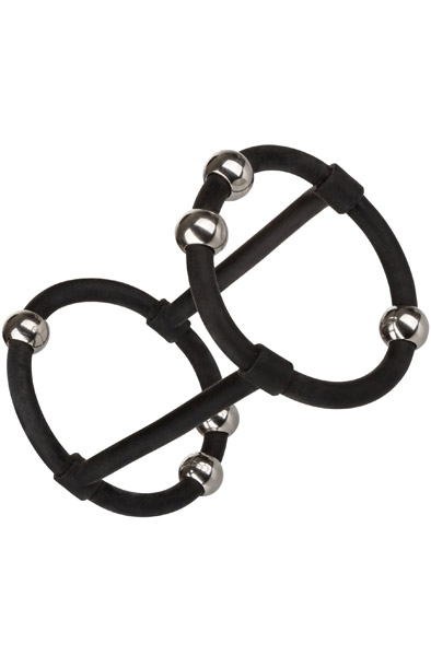 Cal Exotics Beaded Silicone Enhancer Cage Penisring |  | Intimast