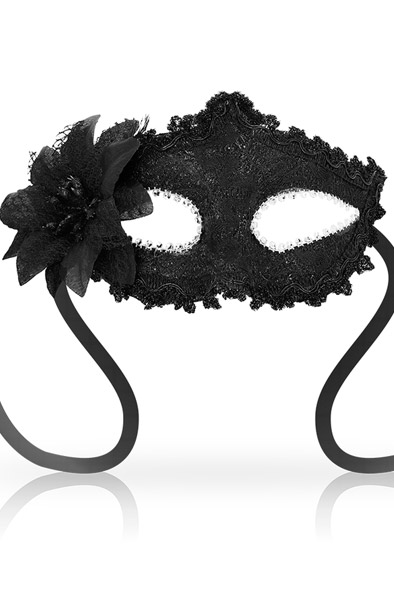 Masks Venetian Eyemask Side Flower Black Mask | | Intimast