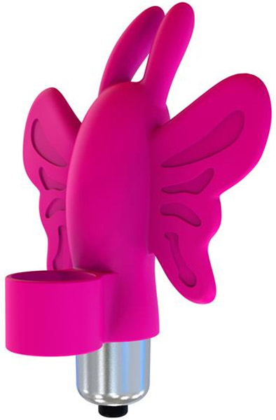 Monarch Pink Butterfly Bullet Silicone Fingervibrator |  | Intimast