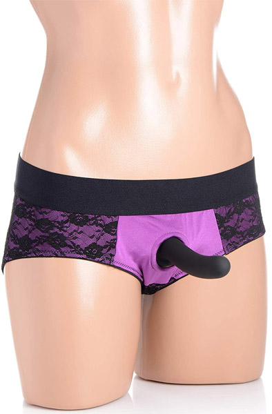 Strap U Envy Strap-on Harness With Dildo Purple Strap-on med sele |  | Intimast