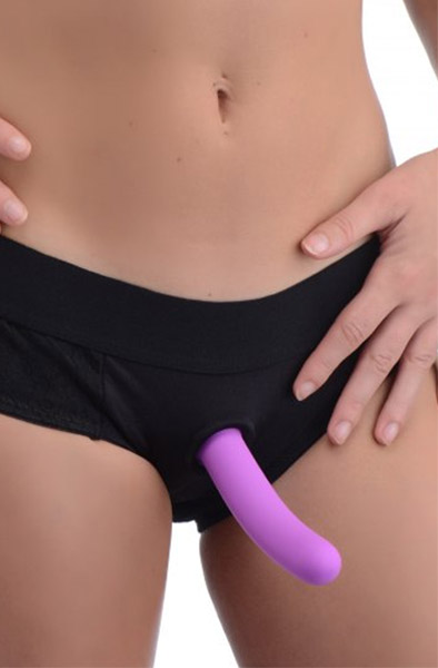 Strap U Envy Strap-on Harness With Dildo Black Strap-on med sele |  | Intimast