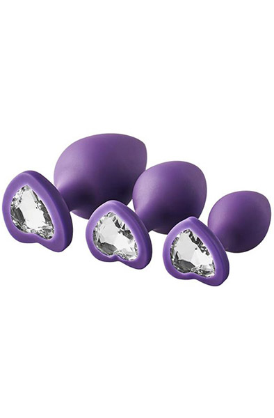 Flirts Anal Training Kit Gem Stone Purple Analpluggar paket | | Intimast