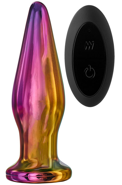 Glamour Glass Remote Vibe Tapered Plug Analplugg i glas | | Intimast