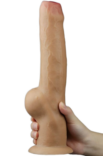 Dual-Layered Silicone Handle Cock 28 cm Dildo | | Intimast