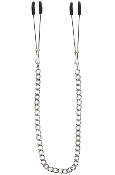 Taboom Tweezers With Chain Silver Bröstklämmor med kedja | | Intimast