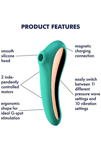 Alternativ bild 1 för Satisfyer Dual Kiss - Green