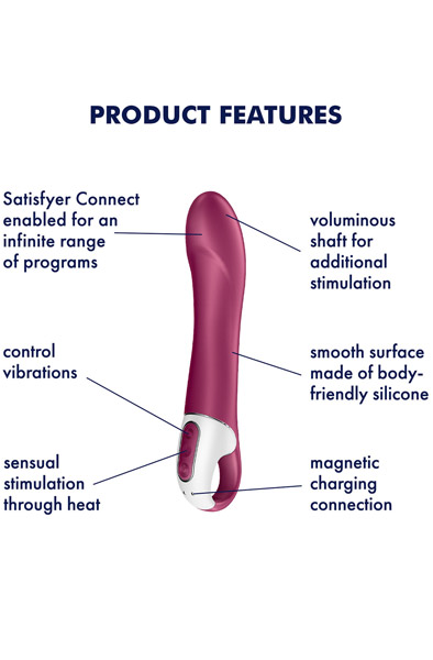Alternativ bild 1 för Satisfyer Big Heat med Connect App