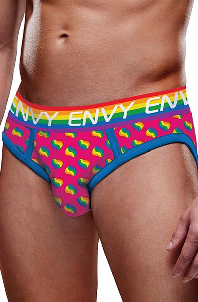 Rainbow Hearts Bubble Butt Jock S/M Jockstrap | | Intimast