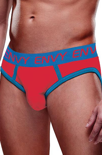 Solid Envy Jock Red Blue S/M Jockstrap | | Intimast