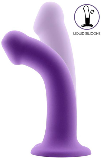 Bouncy Liquid Silicone Flexible Dildo Purple 18cm Dildo |  | Intimast