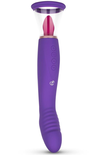 Pleasure Pump With G-Spot Vibrator Purple Vibrator |  | Intimast