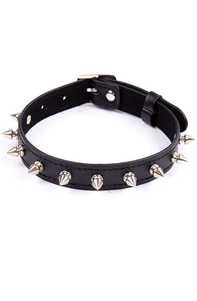 Fetish Collar Spikes Punk Collar Halsband | | Intimast