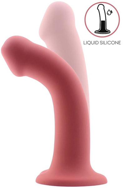 Bouncy Liquid Silicone Flexible Dildo Burgundy 18cm Dildo |  | Intimast