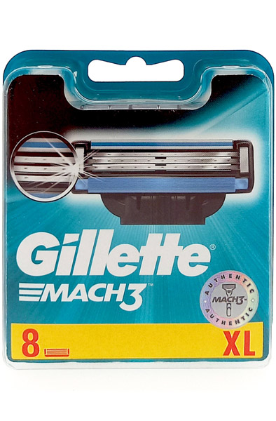 Gillette Mach3 Razor Blades 8-pack Gillette rakblad |  | Intimast