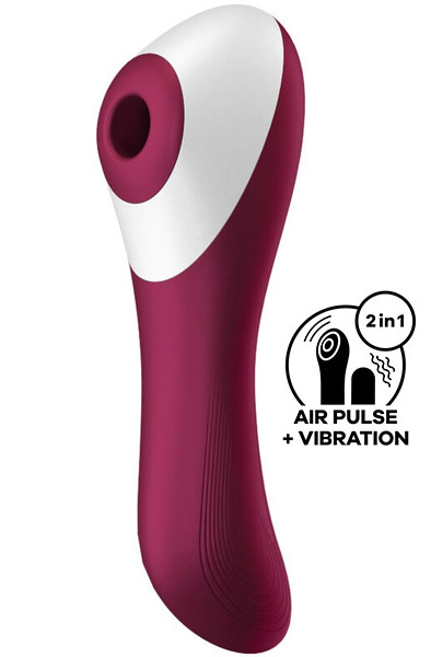Satisfyer Dual Crush Red Lufttrycksvibrator |  | Intimast