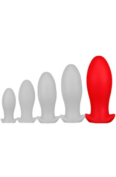 Eggplay Silicone Plug Saurus Egg Red XXL Grövre analplugg | | Intimast