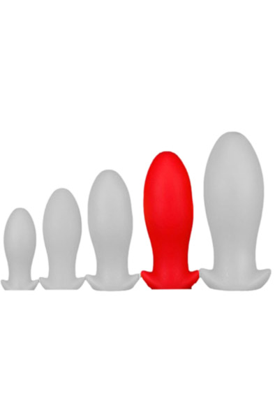 Eggplay Silicone Plug Saurus Egg Red XL Grövre analplugg | | Intimast