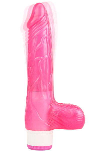 Luv Pleaser Pink Vibrator 20 cm Dildo med vibrator |  | Intimast