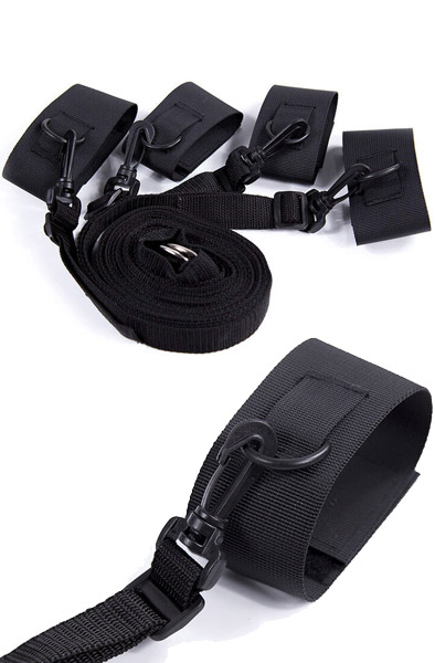 Ohmama Nylon Velcro Bed Bondage Restraints Positionshållare | | Intimast