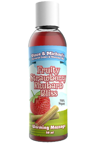 Fruity Strawberry Rhubarb Bliss Warming Massage 50ml Massageolja |  | Intimast