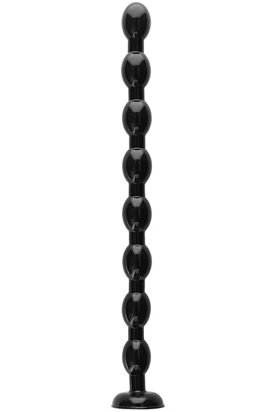 Ass Snake Beaded Dildo Black 48 cm Extra lång analdildo | | Intimast