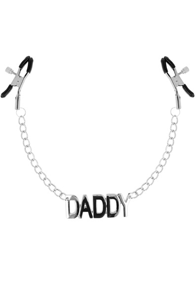 Ohmama Nipple Clamps With Daddy Chains Bröstvårtsklämmor med kedja | | Intimast
