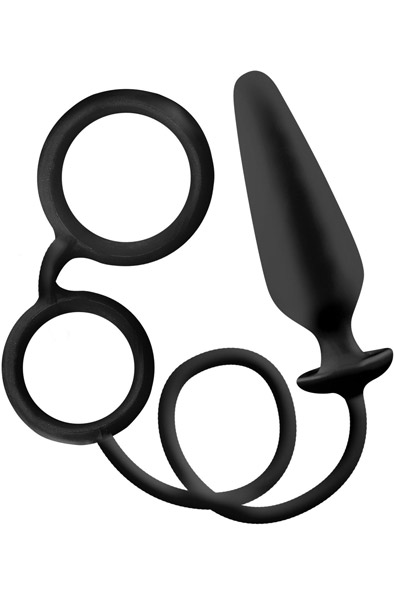 Produktfoto för A.K.A - Sergant Hard-On Silicon Cockring & Butt plug