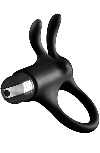 The Rabbit Humping Hard-on Vibrating Silicone Cockring Penisring med vibrator |  | Intimast