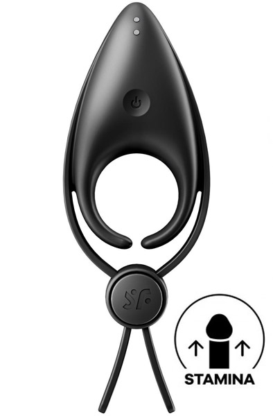 Satisfyer Sniper Vibrating Cock Ring Black Penisring med vibrator |  | Intimast