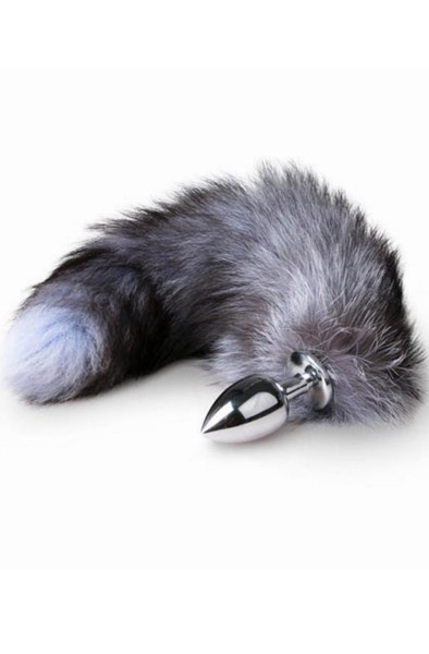 Alternativ bild 1 för Fox Tail Plug No.4 -Silver