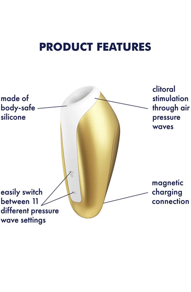 Alternativ bild 1 för Love Breeze Air Pulse Lufttrycksvibrator - Gul
