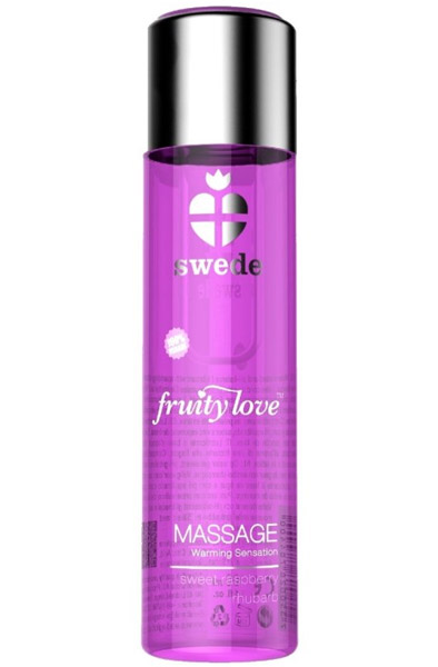 Fruity Love Massage Sweet Raspberry Rhubarb 120ml Massageolja |  | Intimast