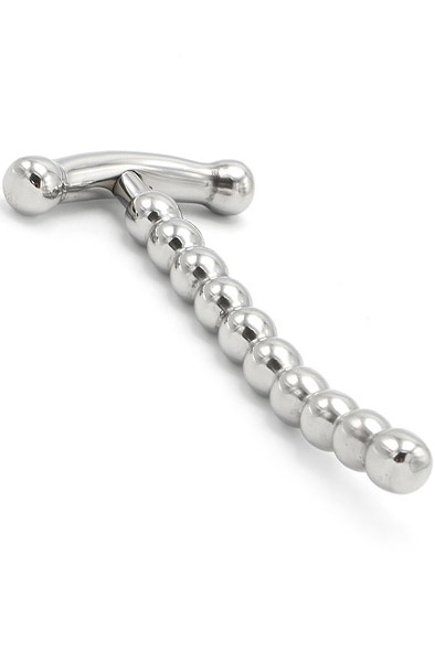 Solid Penis Plug Curved With T Handle Dilator |  | Intimast