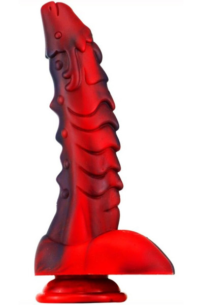 Dragon Dildo Sarkan Black-Red 19 cm Dragon dildo |  | Intimast
