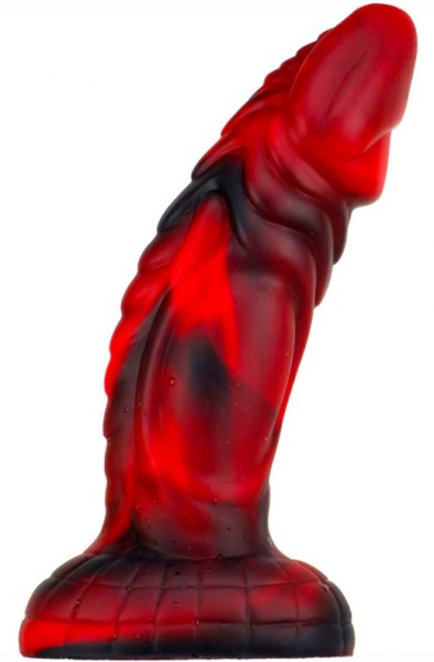 Monster Dildo Squax Black-Red 18 cm Dragon dildo | | Intimast