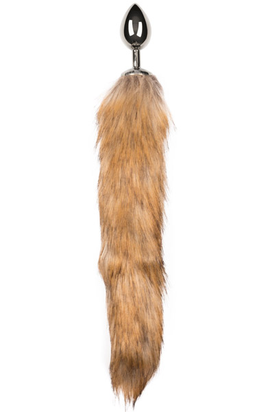Fox Tail Plug No. 2 Silver Analplugg med svans |  | Intimast