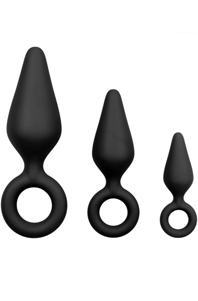 Easytoys Buttplug Set With Pull Ring Analpluggar paket |  | Intimast