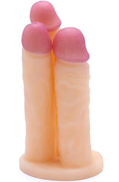 Kiotos Triple Cox Flesh 23,5 cm Dildo |  | Intimast
