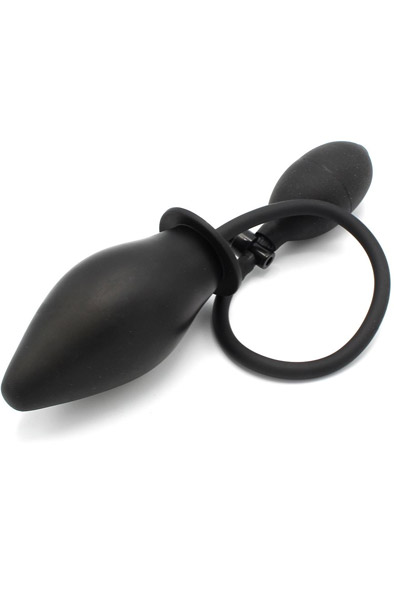 Kiotos Inflated Anal Spade Plug Black Uppblåsbar analplugg |  | Intimast