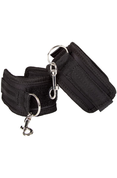 Diabolique Beginner Velcro Cuffs Black Handbojor |  | Intimast