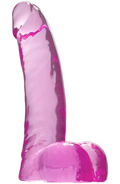 Crystal Pleasures Pink 15 cm Liten dildo |  | Intimast