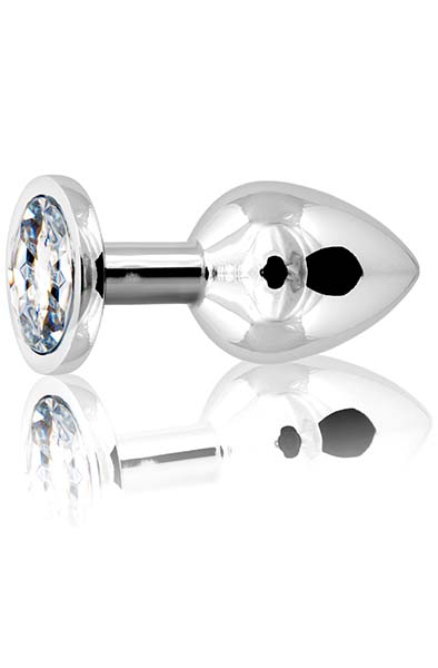 Metal Butt Plug Silver Medium Analplugg metall |  | Intimast