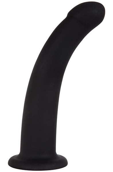 Produktfoto för Black Silicone Semi Realistic Dildo - Large