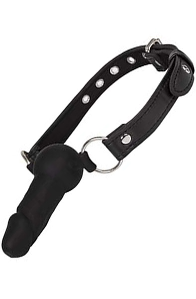 Diabolique Black Gag With Dildo Gagball med dildo |  | Intimast