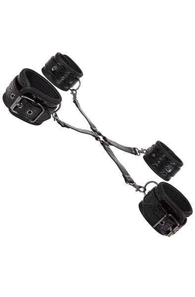 Diabolique Black Hog-Tie With Cuffs Hogtie |  | Intimast